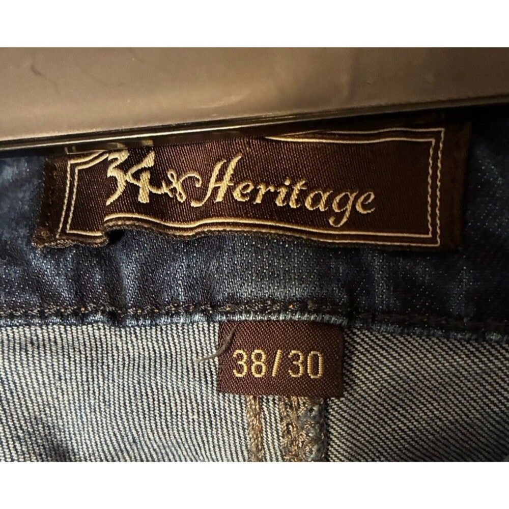 34th Heritage Courage Men’s Mid Rise Straight Jeans Mens Size 38 X 30 - Picture 7 of 10